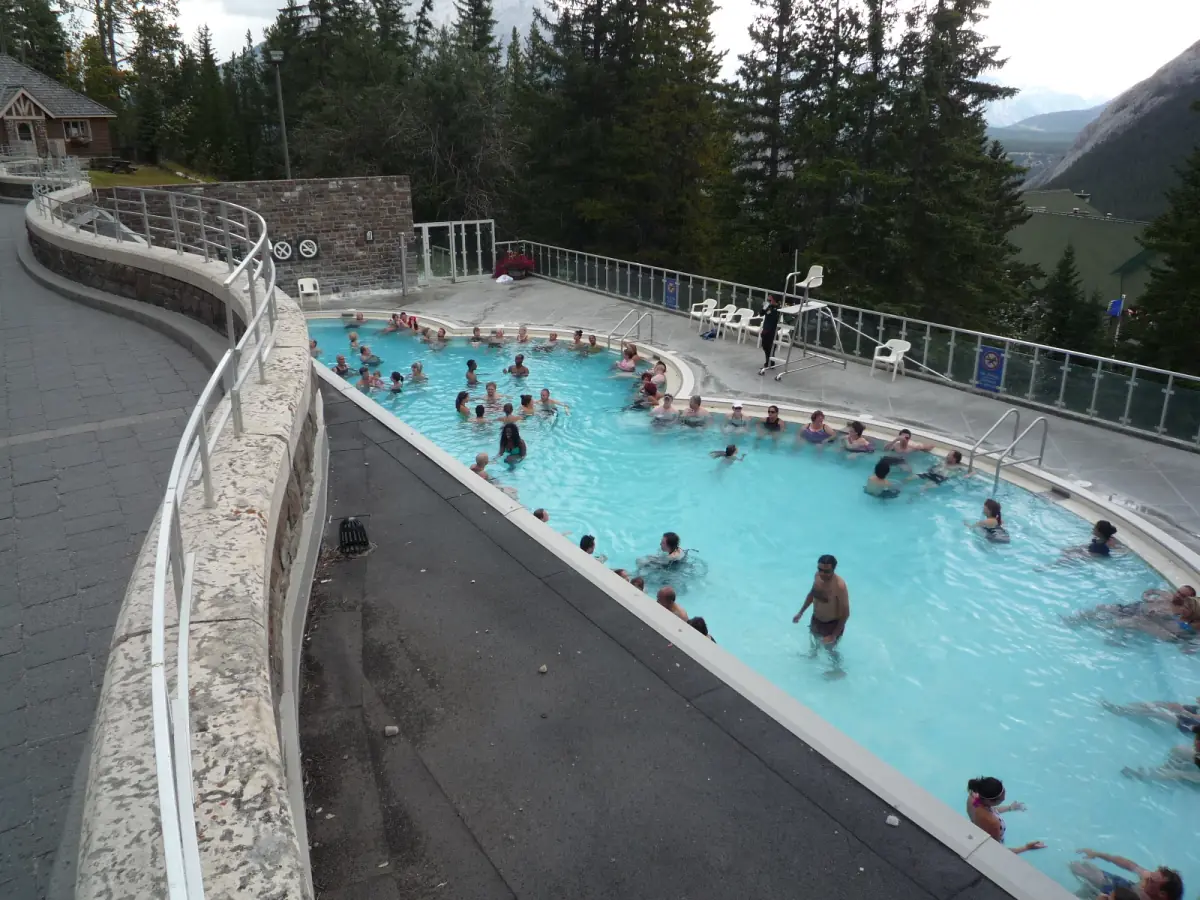 The pool of the Banff Upper Hot Springs