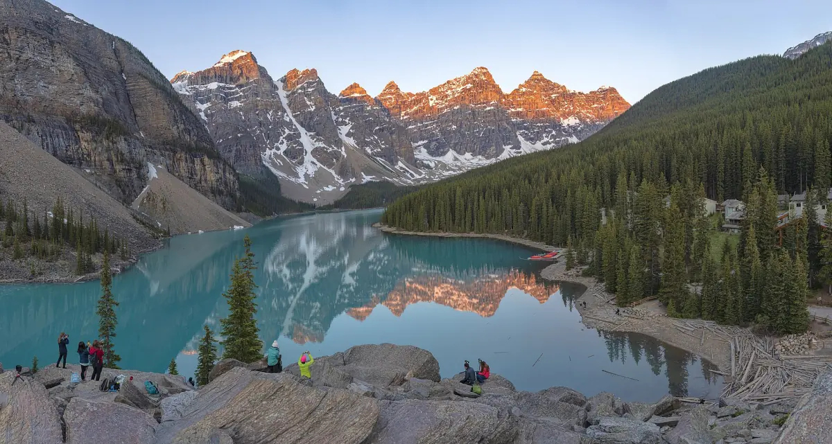 Moraine Lake at sunrise