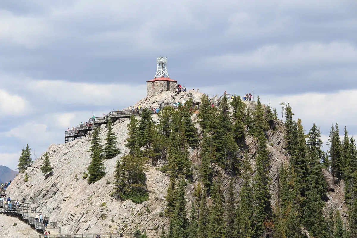 The Sanson Peak weather station on Sulphur Mountain