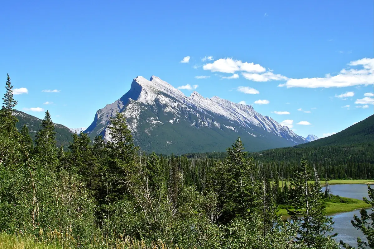 Mount Rundle above the Vermilion Lakes